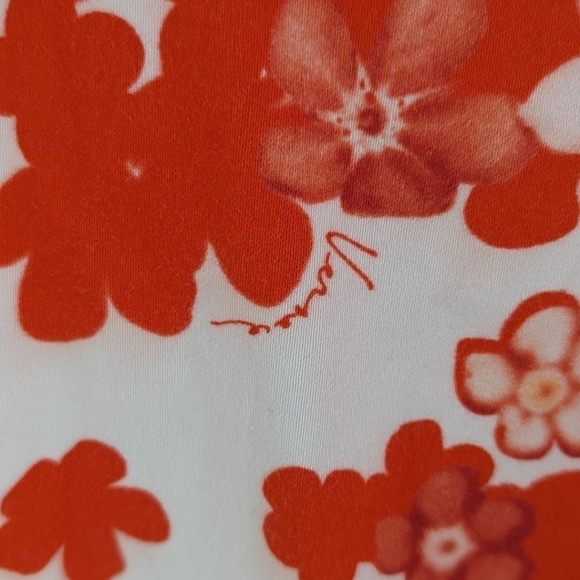 VERSACE orange floral dress xs - Picture 6 of 7